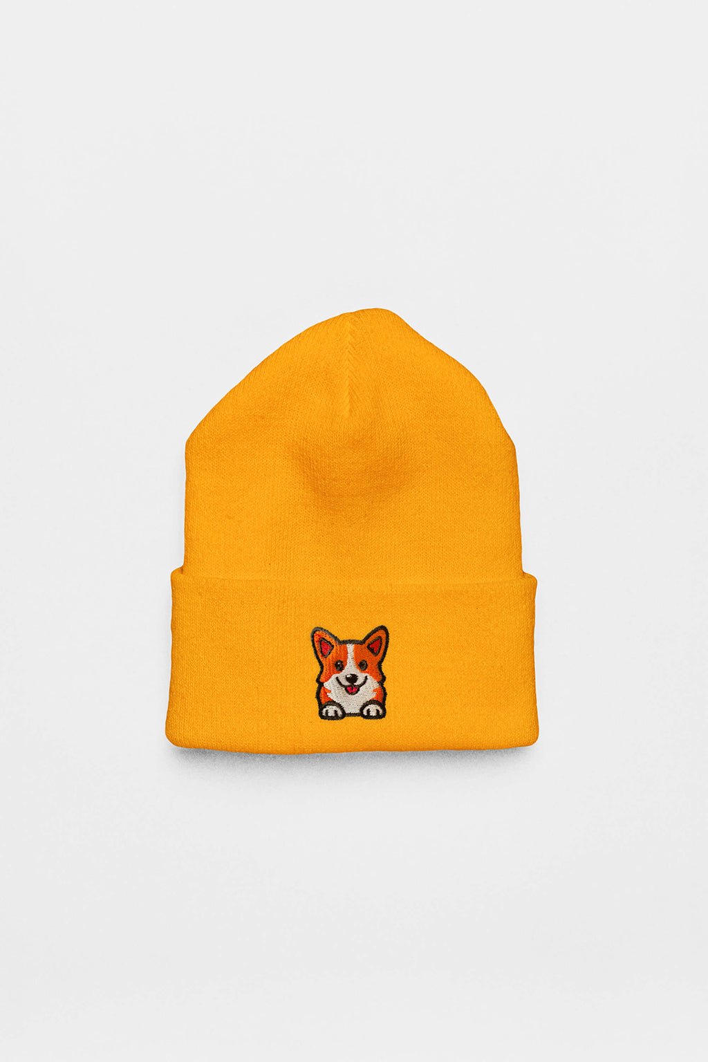 Cozy Corgi Patch Beanie.