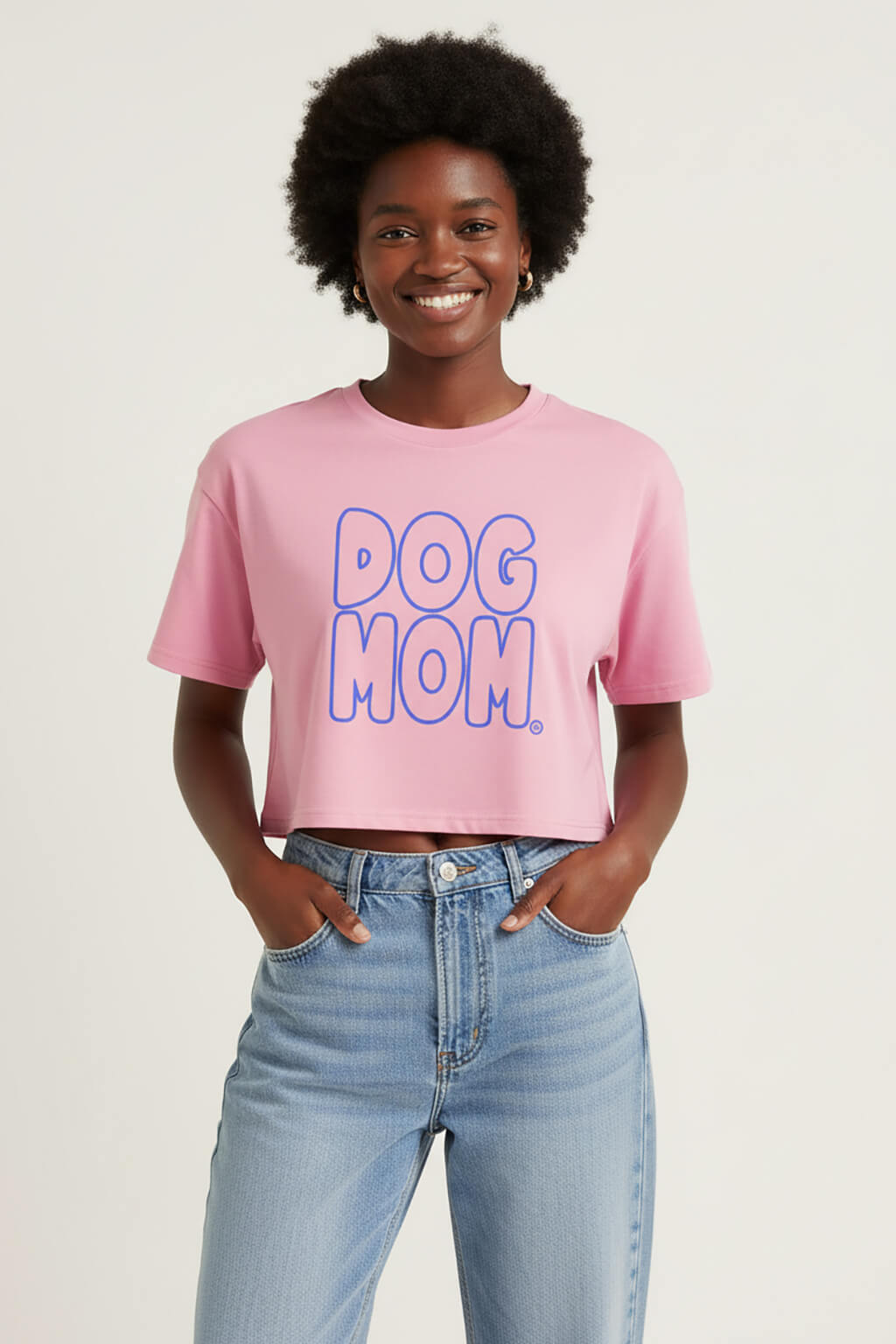 Oversized Dog Mom Crop Top
