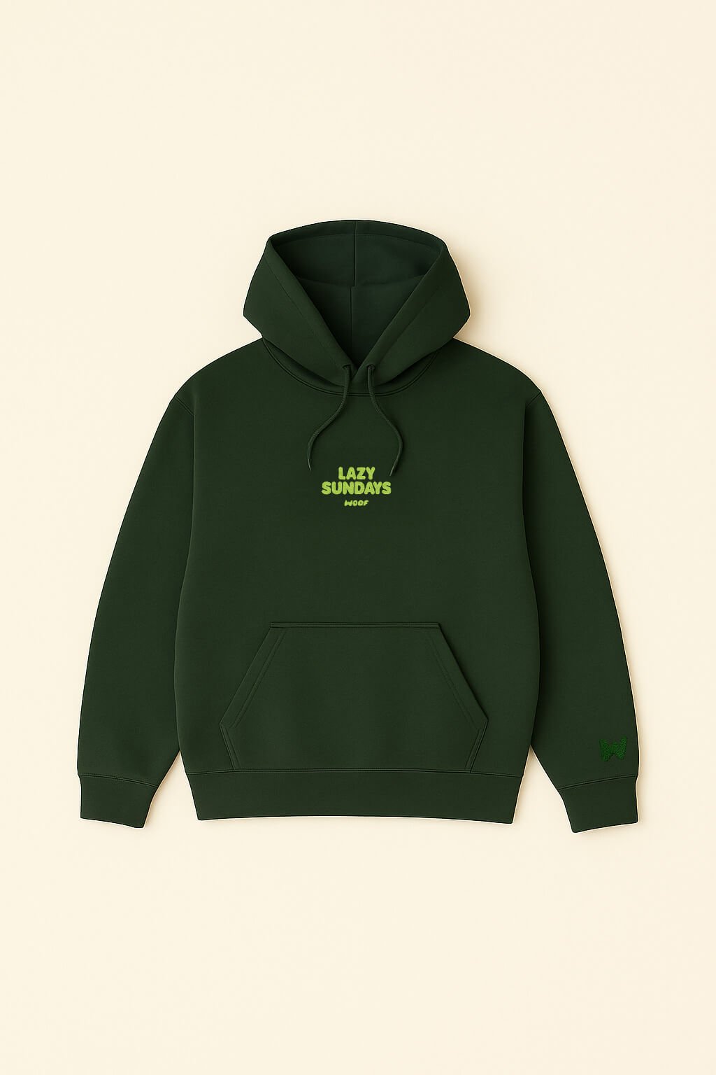 Cozy Lazy Sundays Unisex Frenchie Hoodie.