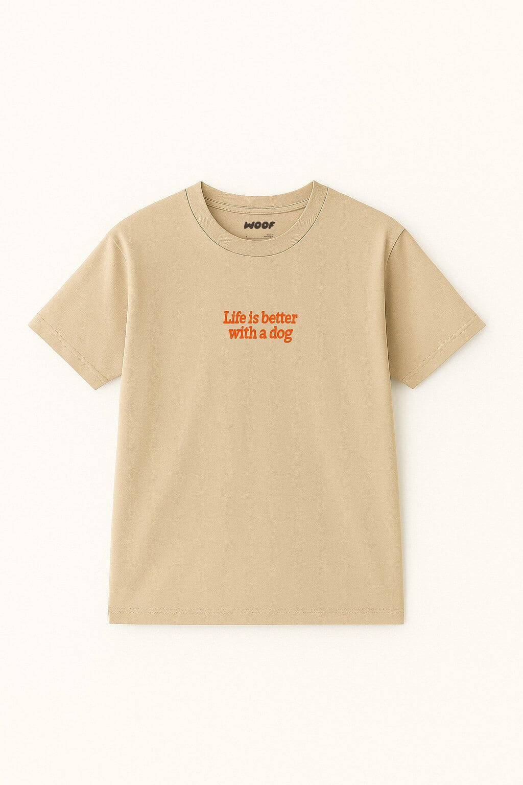 Life is Better with a Dog Embroidered Unisex Dog T-Shirt.