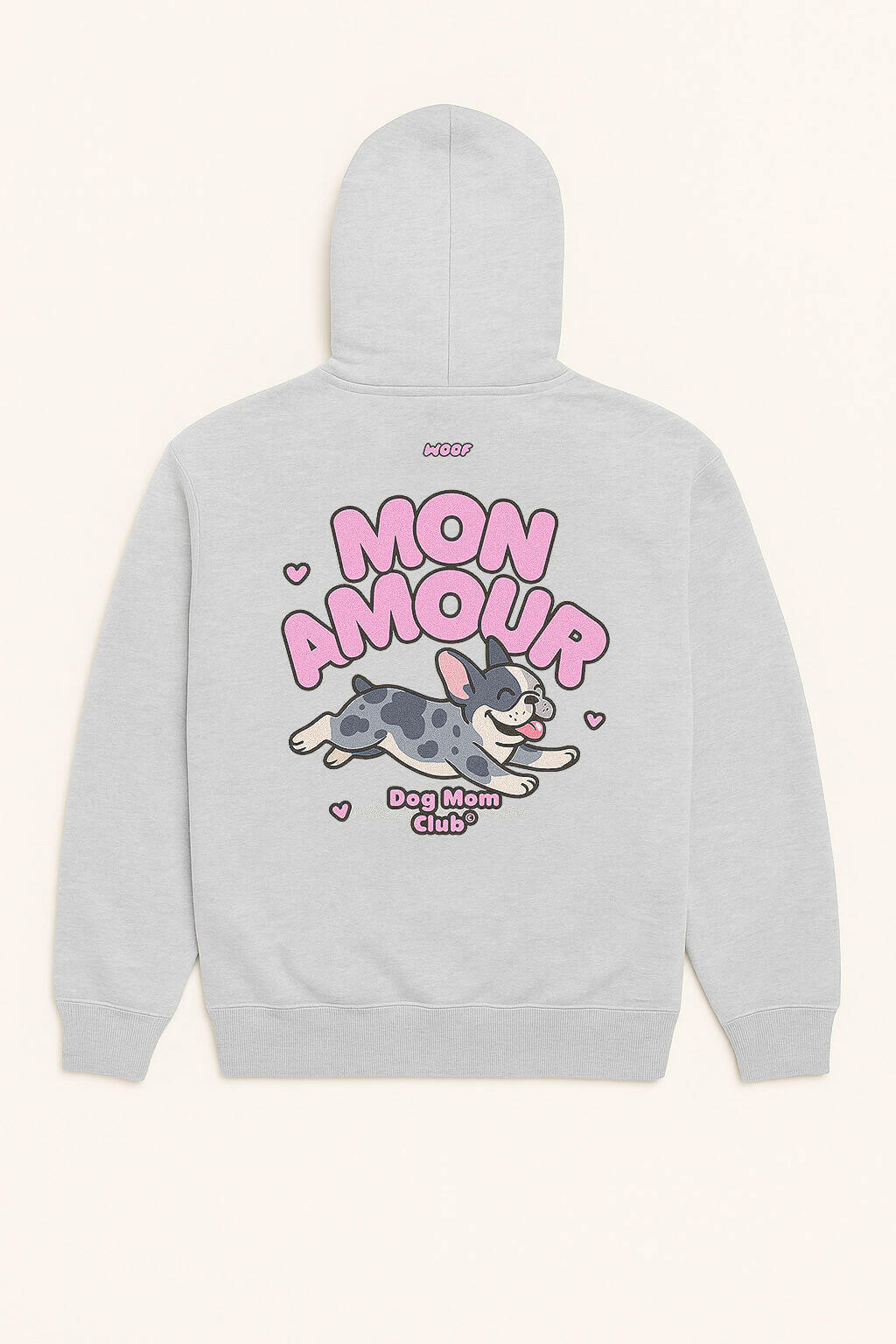Cute Mon Amour Frenchie Hoodie.