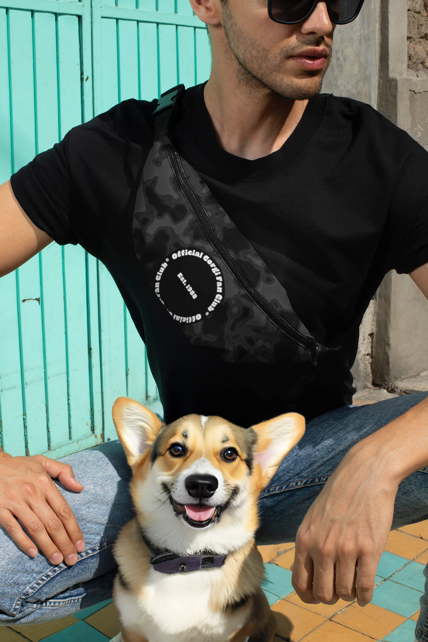Official Corgi Fan Club© Elite Camo Fanny Pack - Dogloverclothing.com