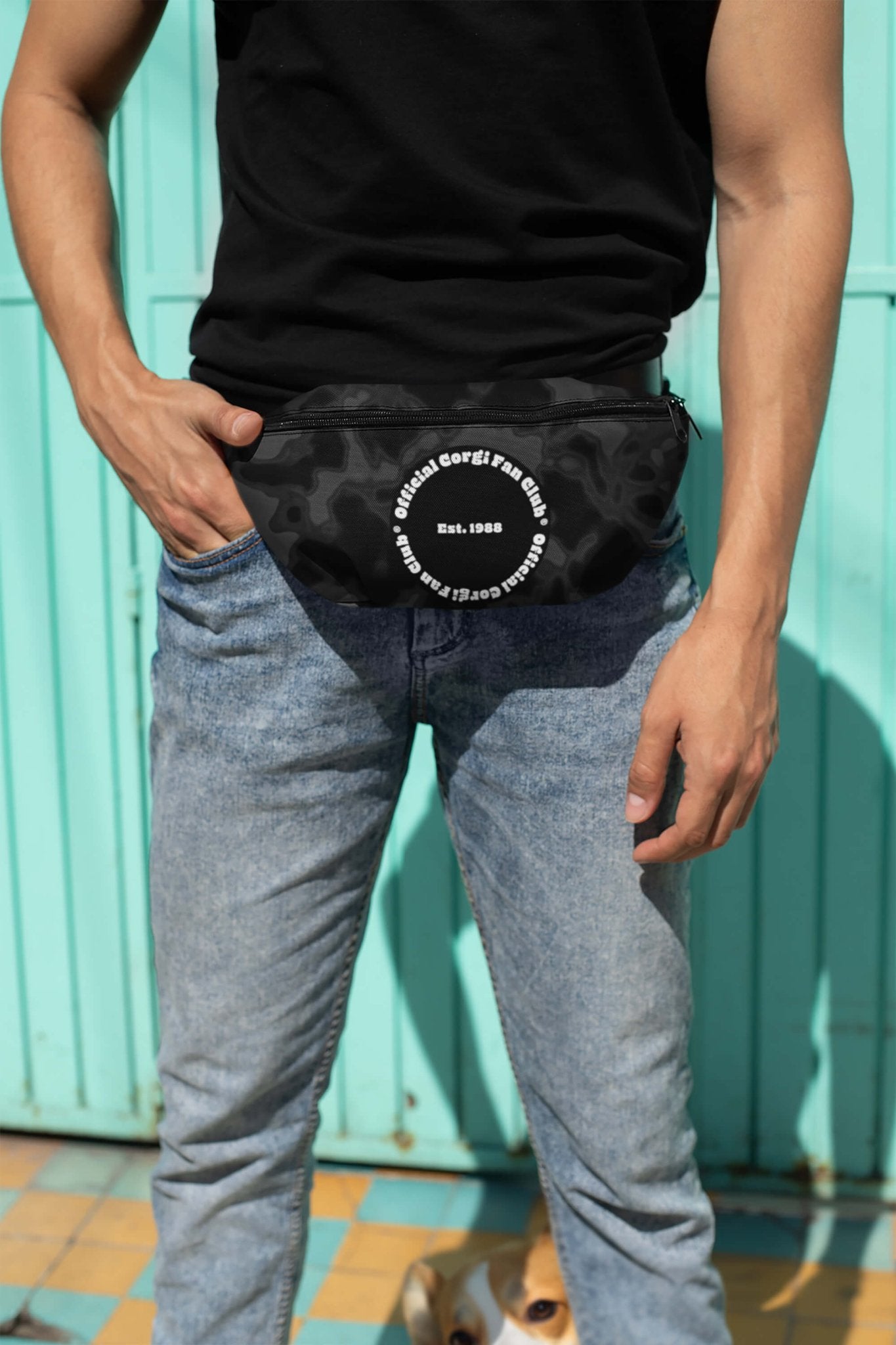 Official Corgi Fan Club© Elite Camo Fanny Pack - Dogloverclothing.com