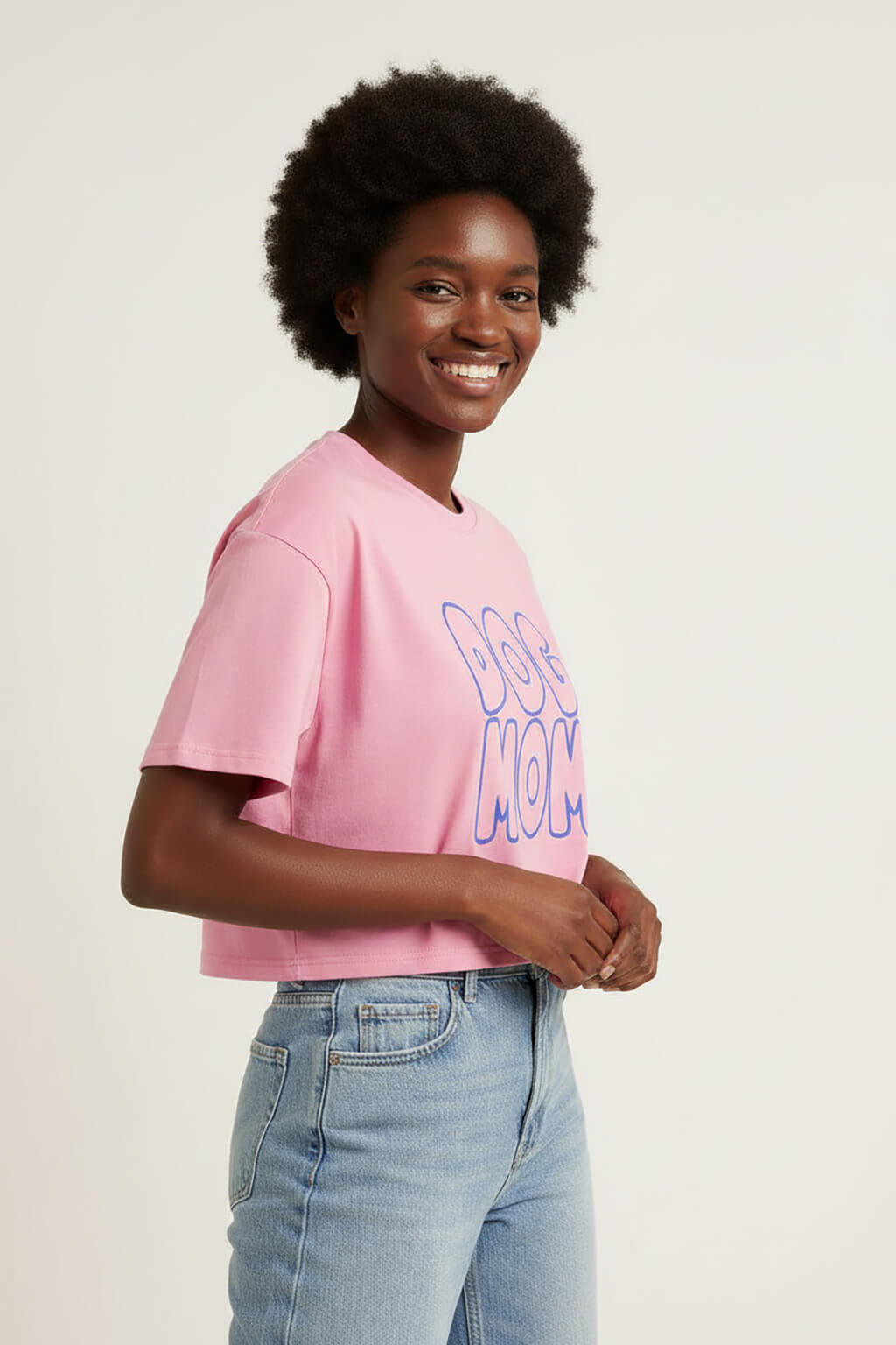 Oversized Dog Mom Crop Top