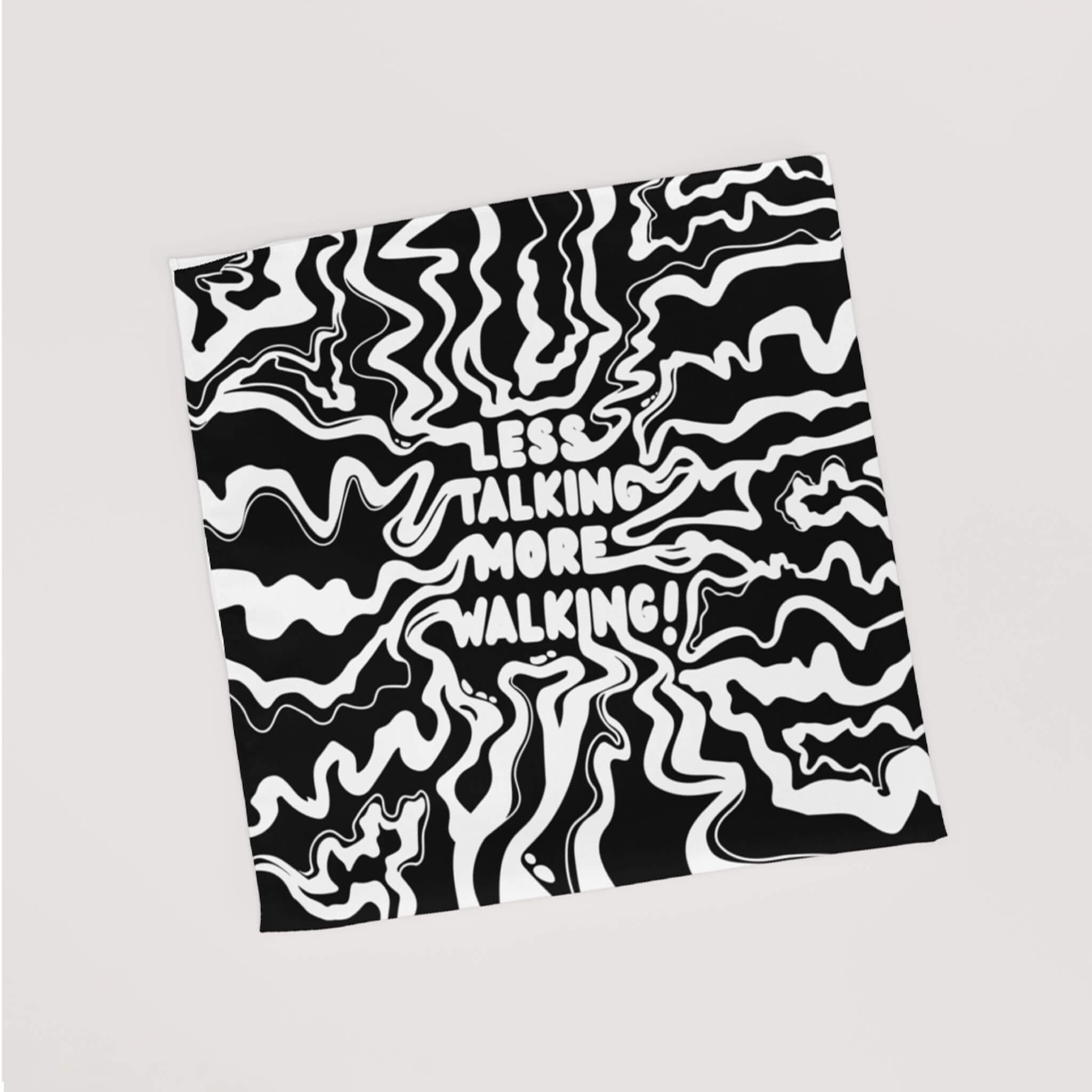 Less Talking More Walking Pet Bandana - Dogloverclothing.com