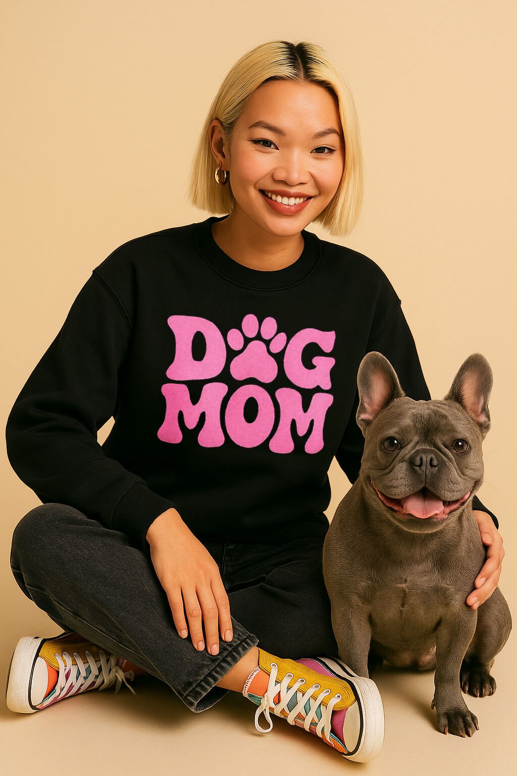 Stylish Dog Mom Sweatshirt.