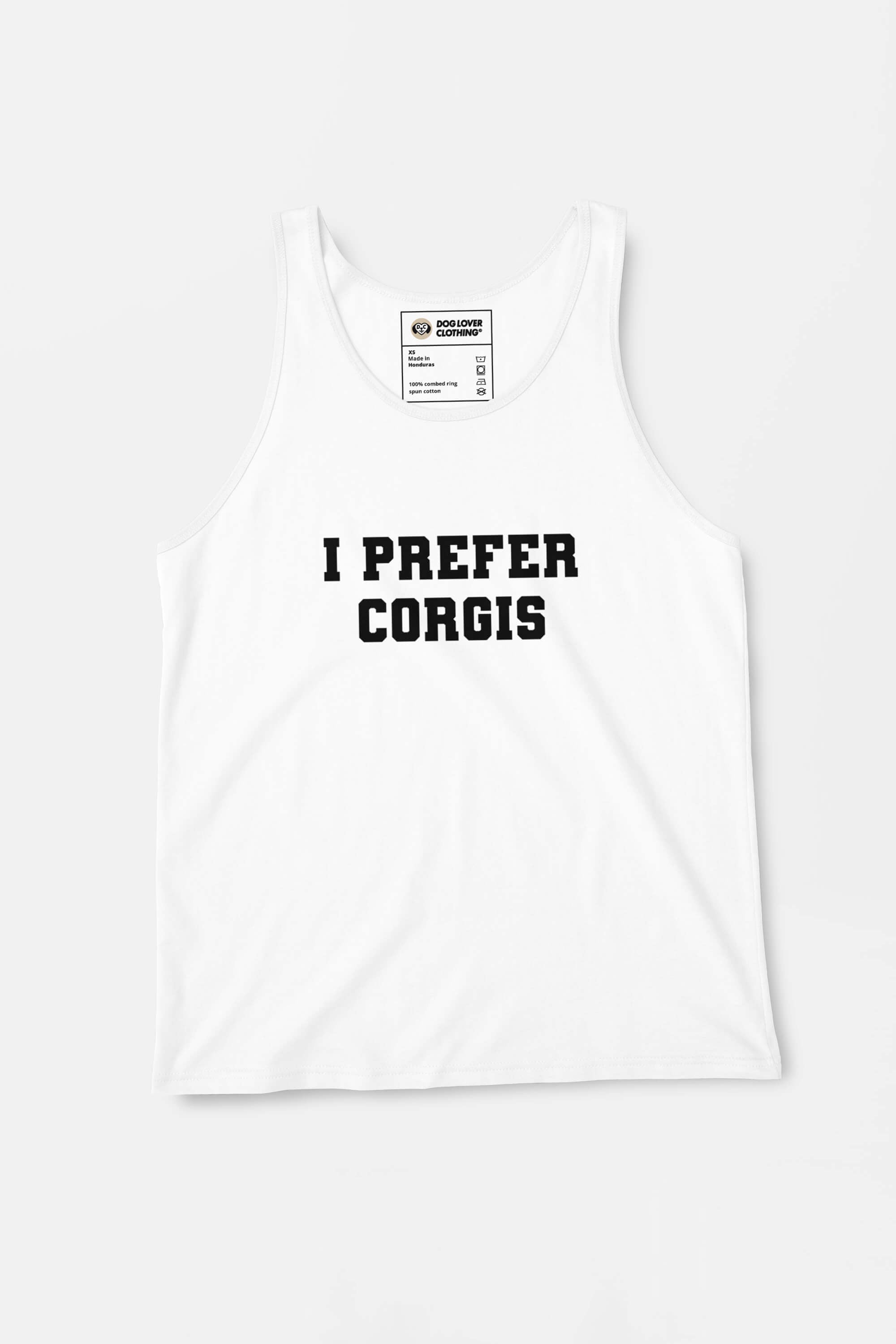 Iconic "I Prefer Corgis" Super Tank Top.