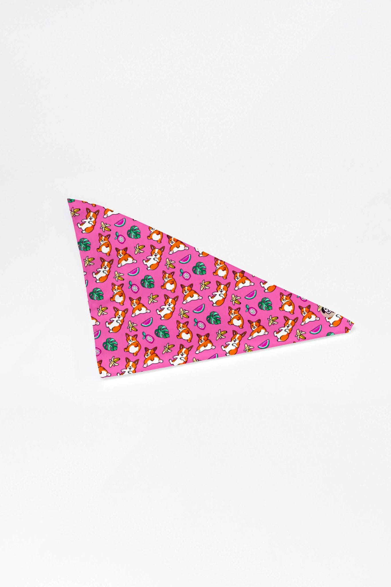 Tropical Corgi Paradise Pet Bandana Pink.