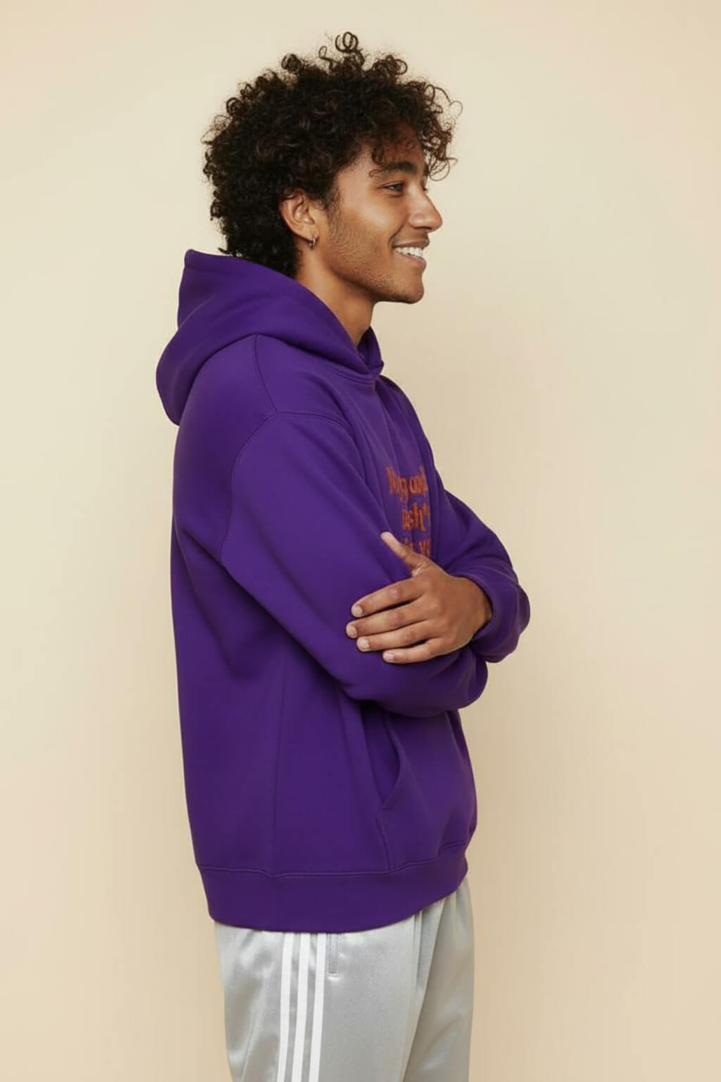 Bold My Dog And I Talk Embroidered Hoodie