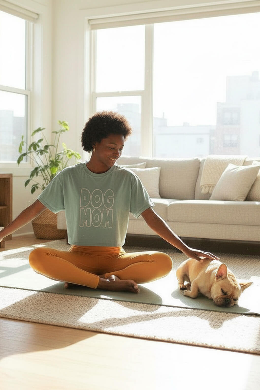 Oversized Dog Mom Crop Top