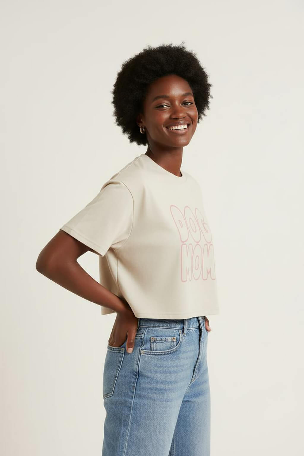 Oversized Dog Mom Crop Top