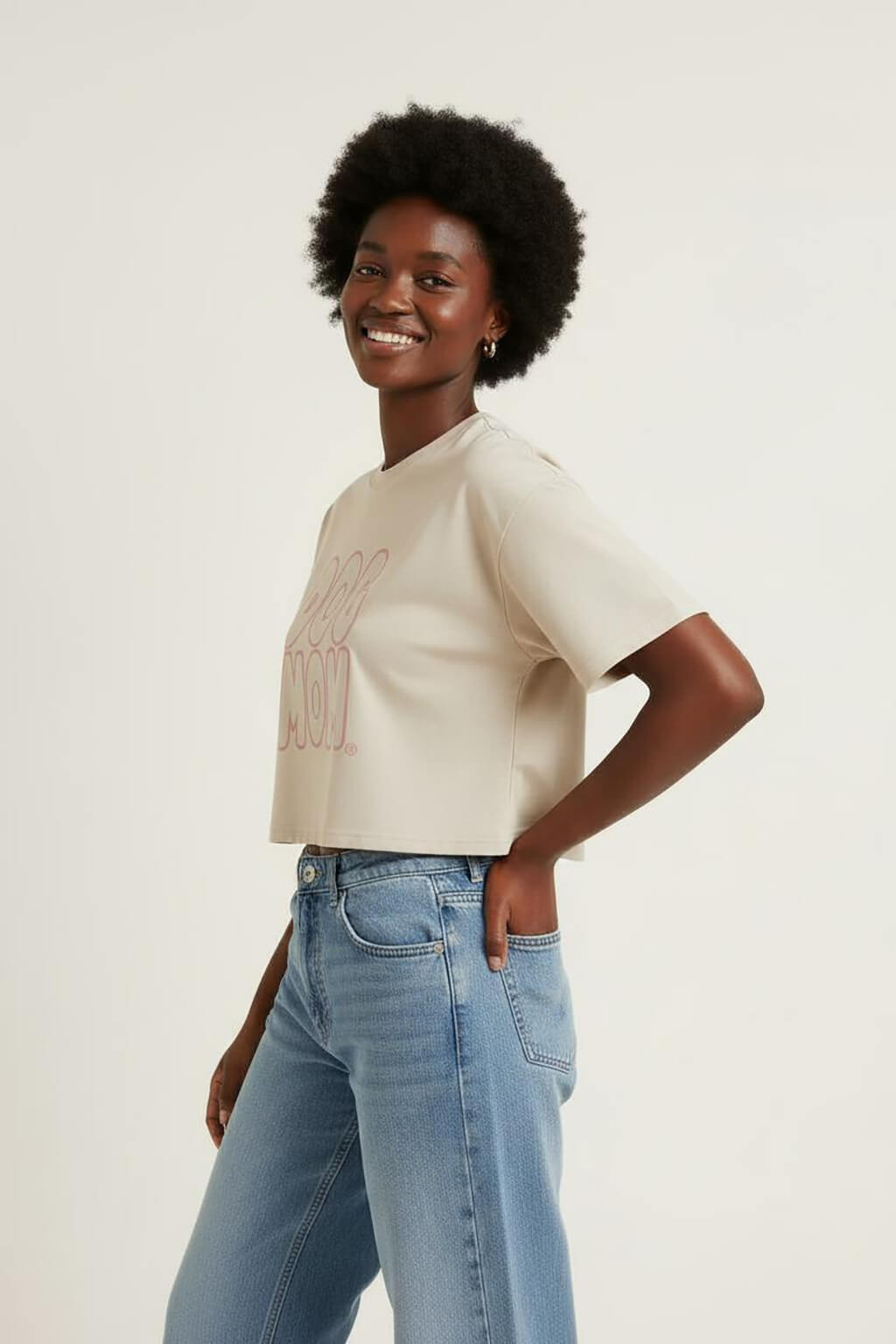 Oversized Dog Mom Crop Top