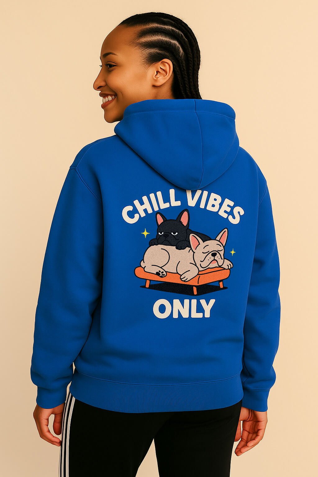 Cute Frenchie Chill Vibes Only Unisex Hoodie - WOOF