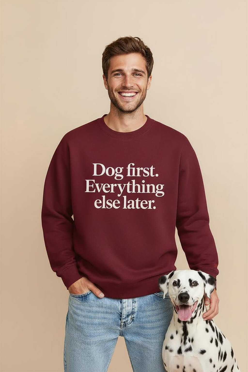 Funny Dog First Unisex Sweatshirt