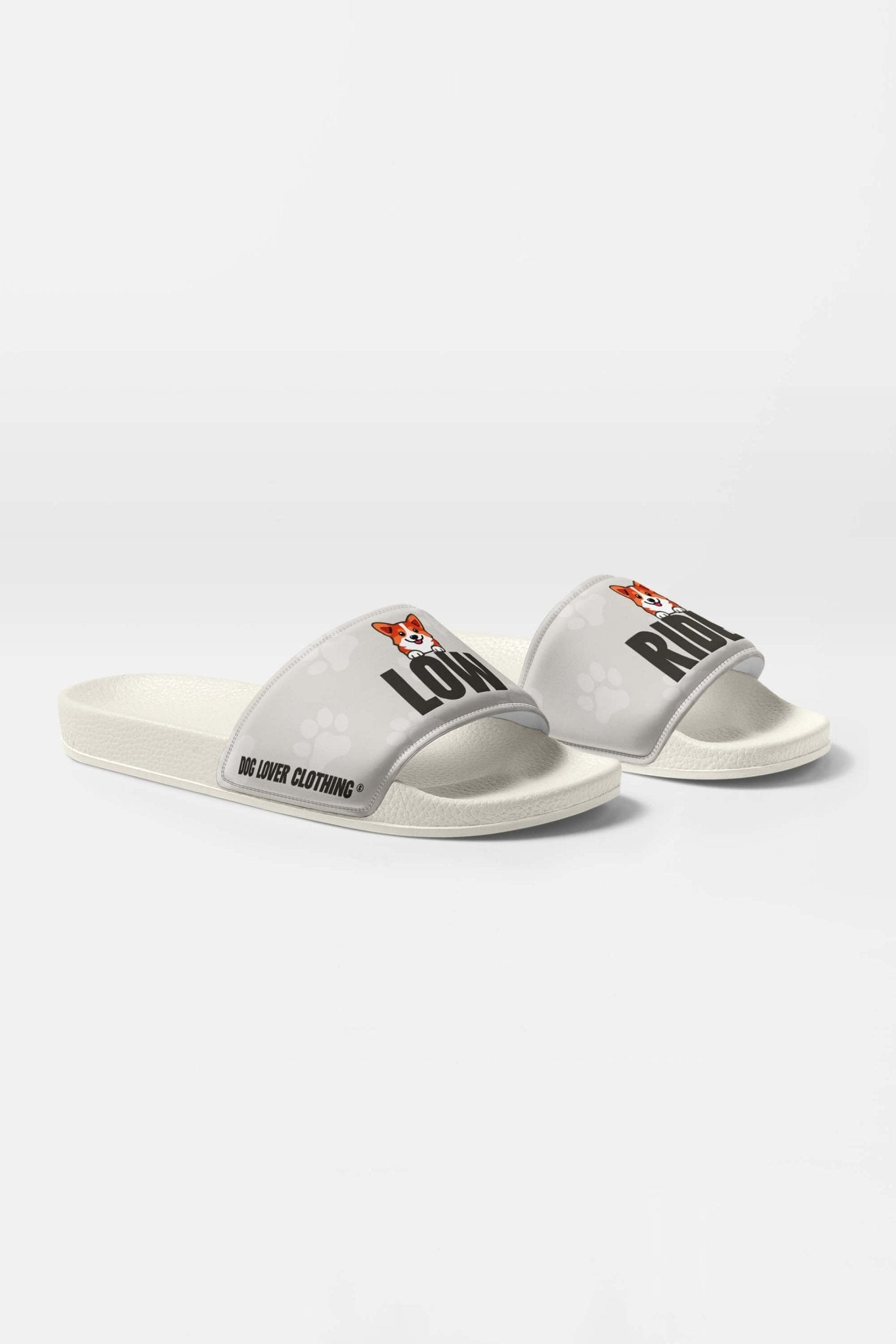 Comfy Corgi Rider Slides - Dogloverclothing.com