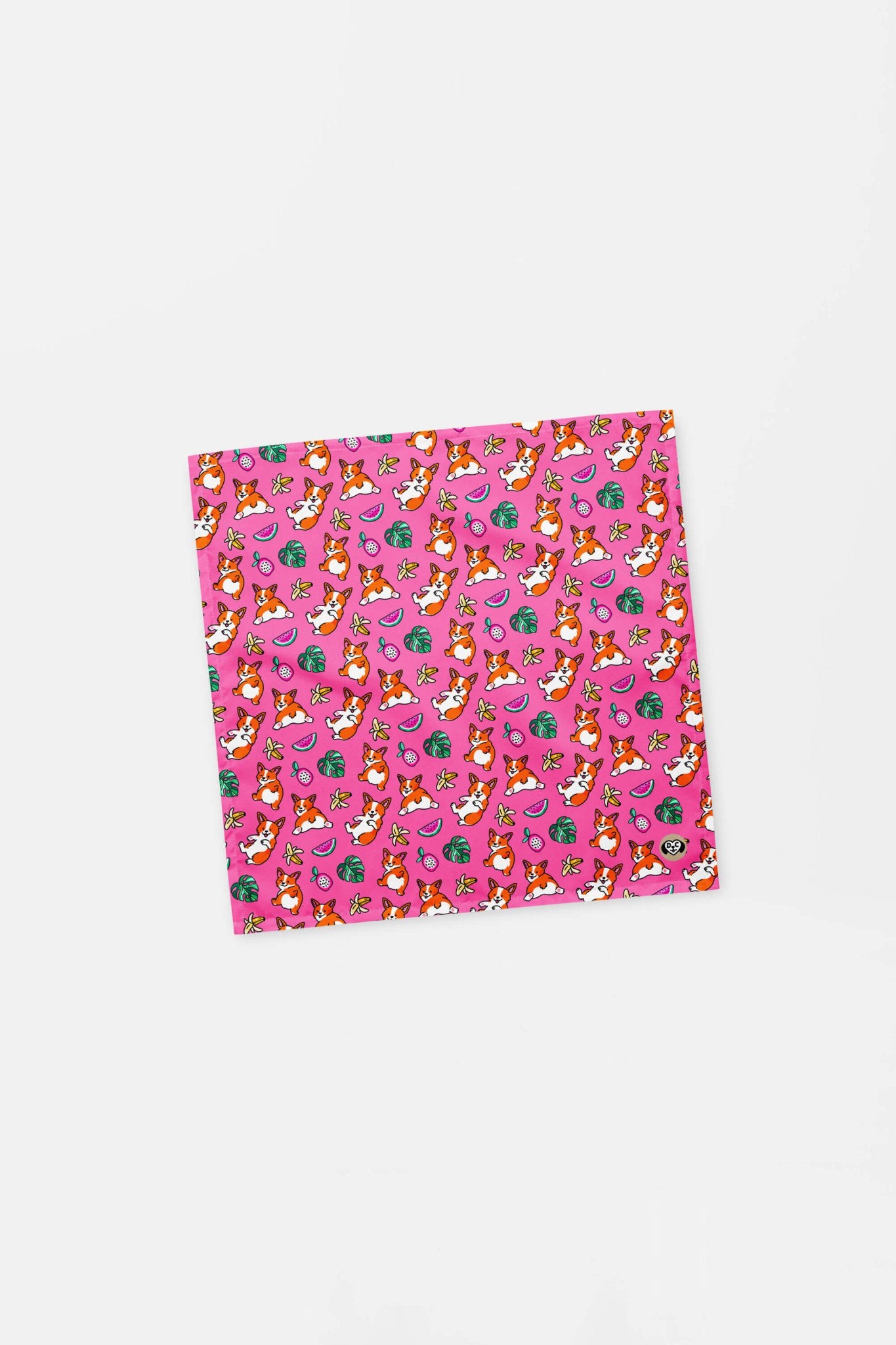 Tropical Corgi Paradise Pet Bandana Pink.