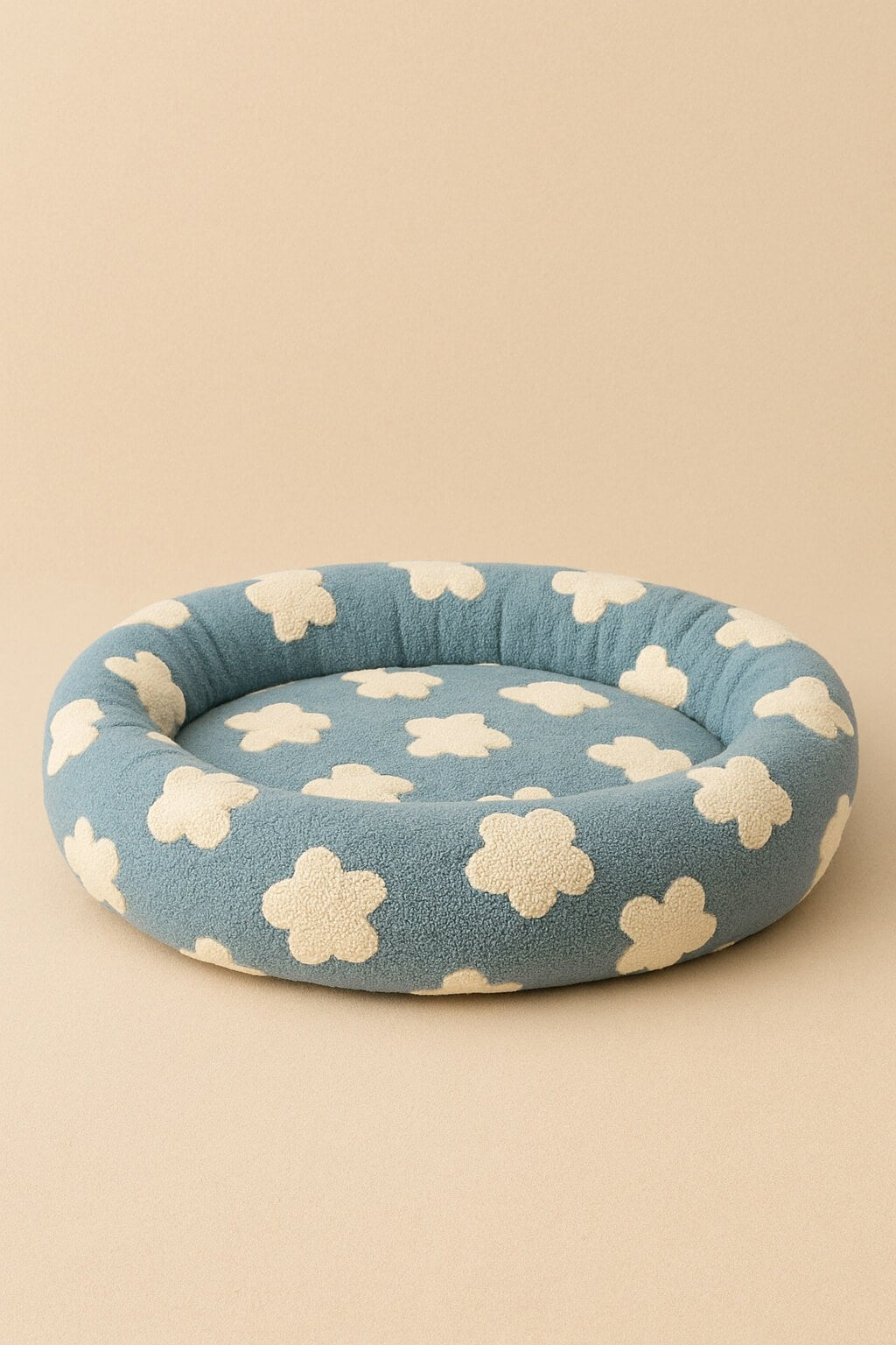 Super Soft Cloud Dog Bed 30", Plush & Anti Slip Bottom.