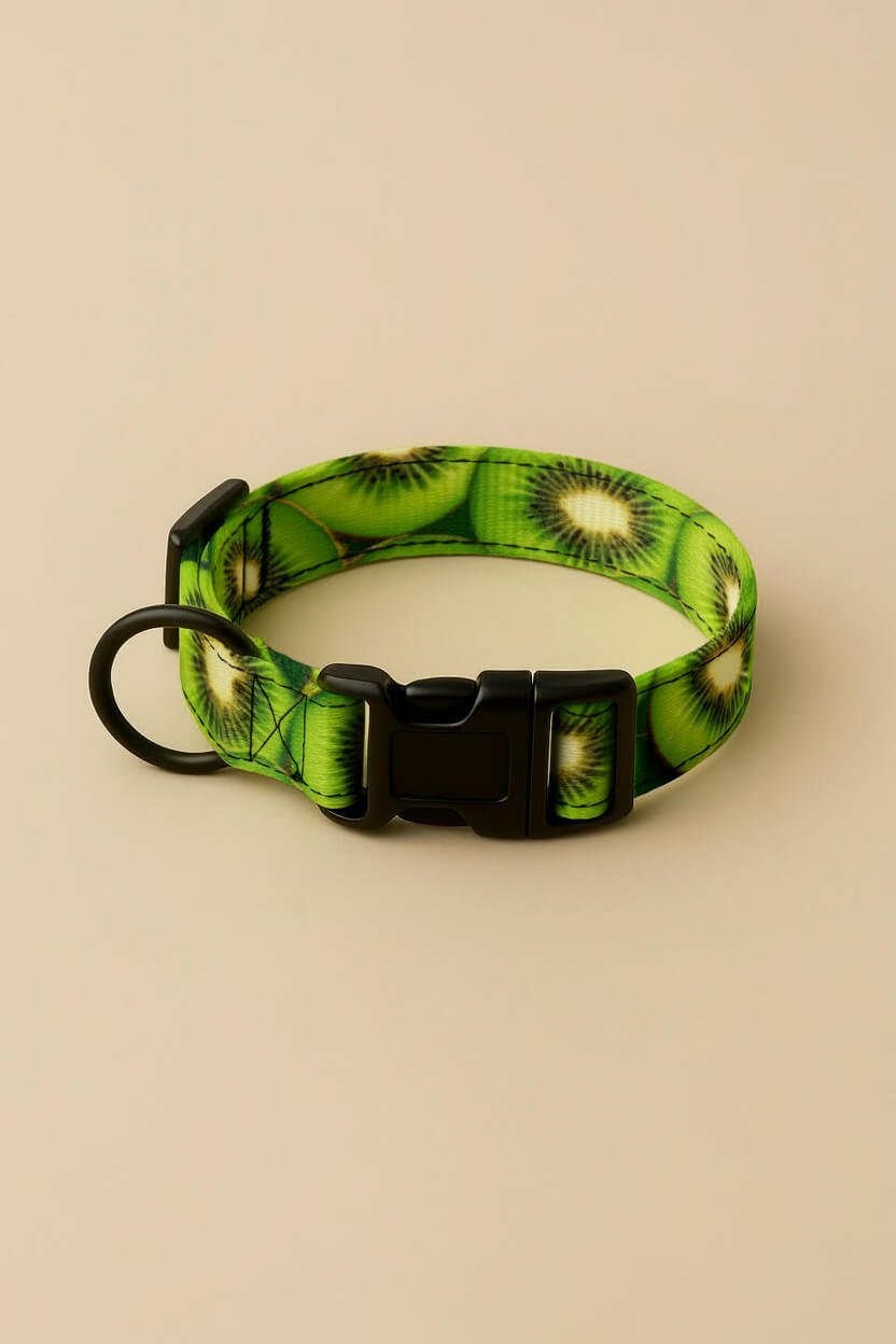 Kiwi Heaven Dog Collar & Leash Set - WOOF