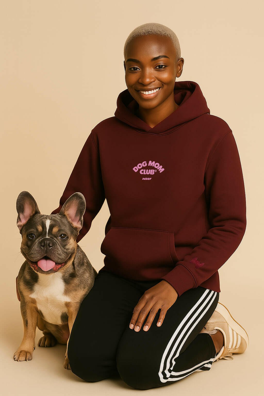 Cute Mon Amour Frenchie Hoodie.