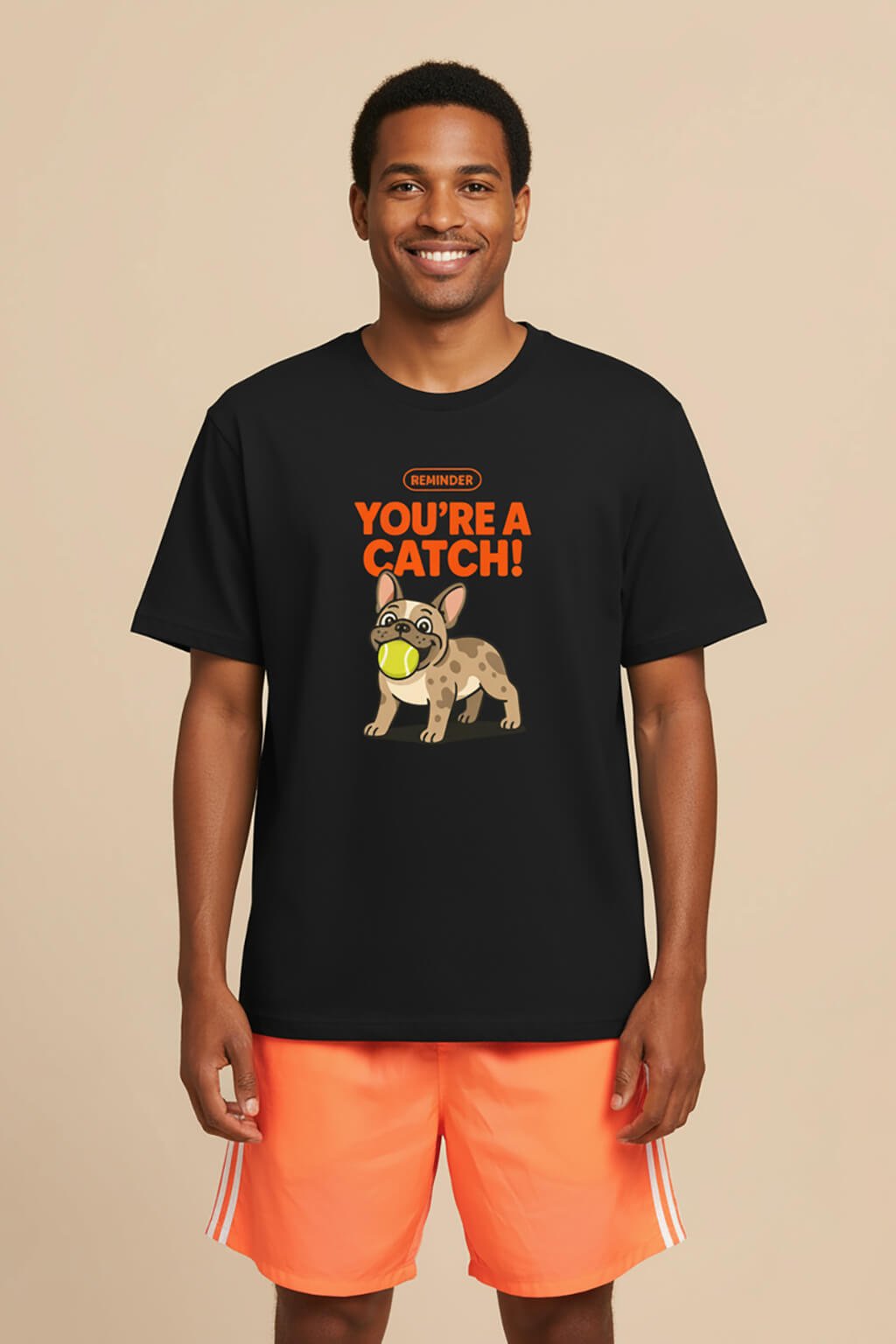 Soft You're a Catch Frenchie Unisex T-Shirt - WOOF