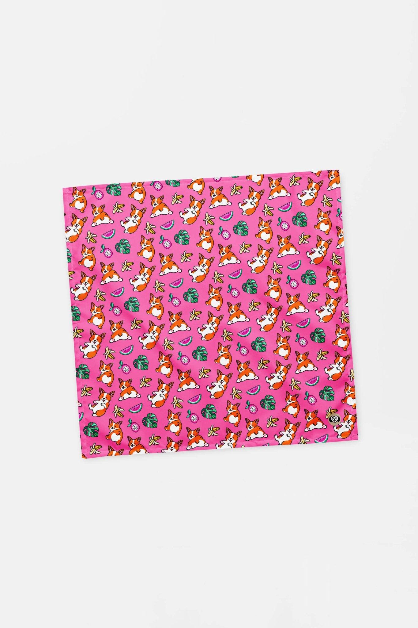 Tropical Corgi Paradise Pet Bandana Pink.