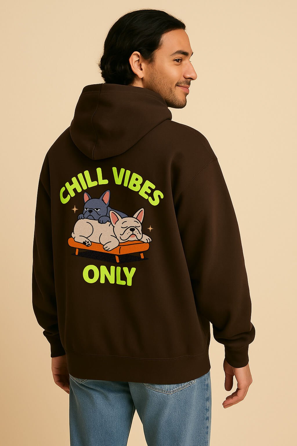 Cute Frenchie Chill Vibes Only Unisex Hoodie - WOOF