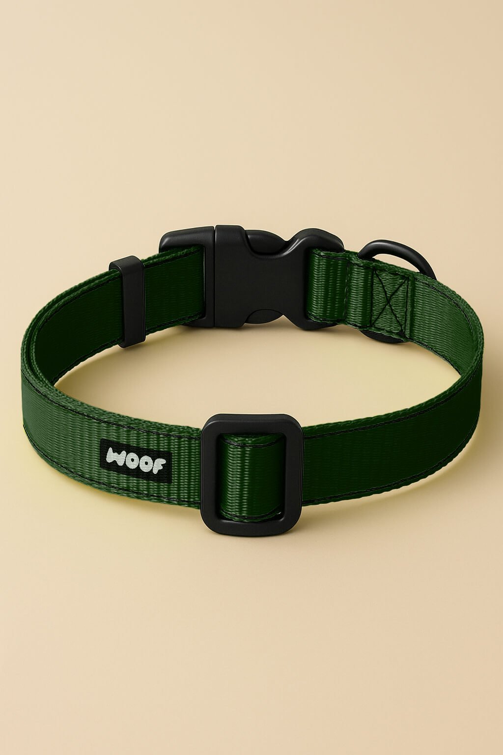 Deep Green Dog Collar & Leash Set - WOOF