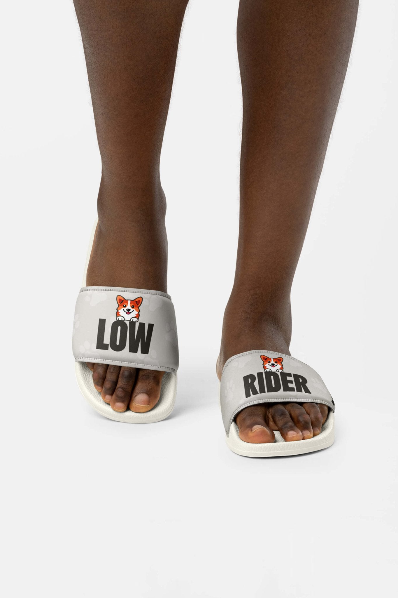 Comfy Corgi Rider Slides - Dogloverclothing.com