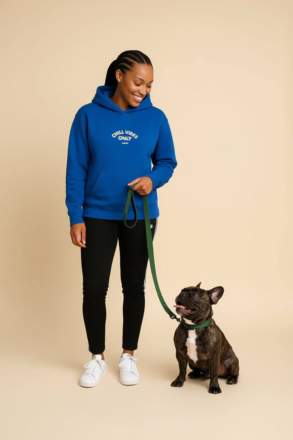 Deep Green Dog Collar & Leash Set - WOOF