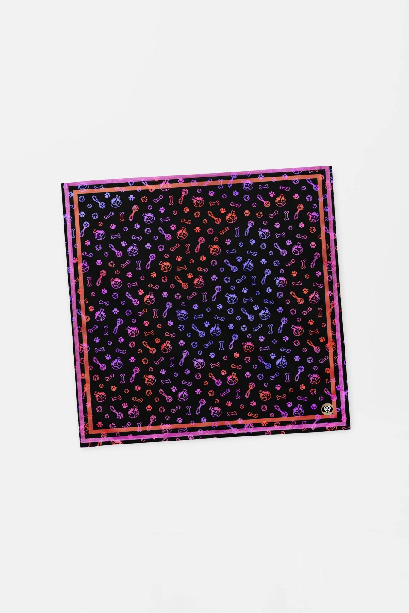 Playful Neon Pet Bandana.