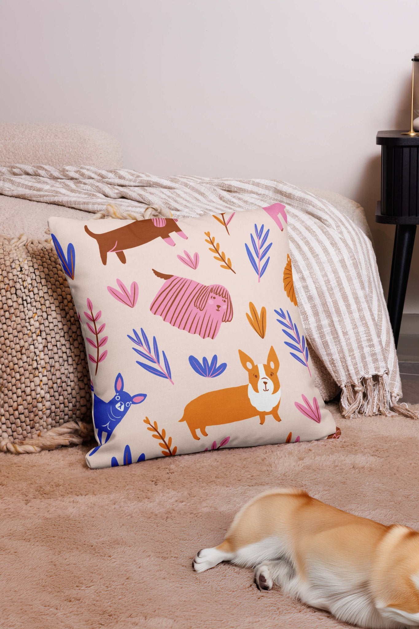 Doggy Daydream Premium Pillow - Dogloverclothing.com