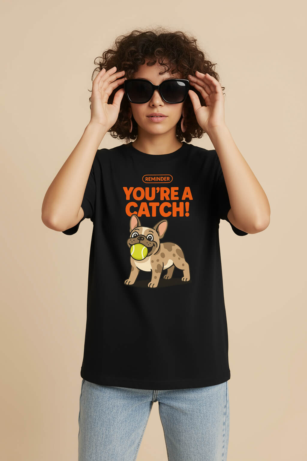 Soft You're a Catch Frenchie Unisex T-Shirt - WOOF