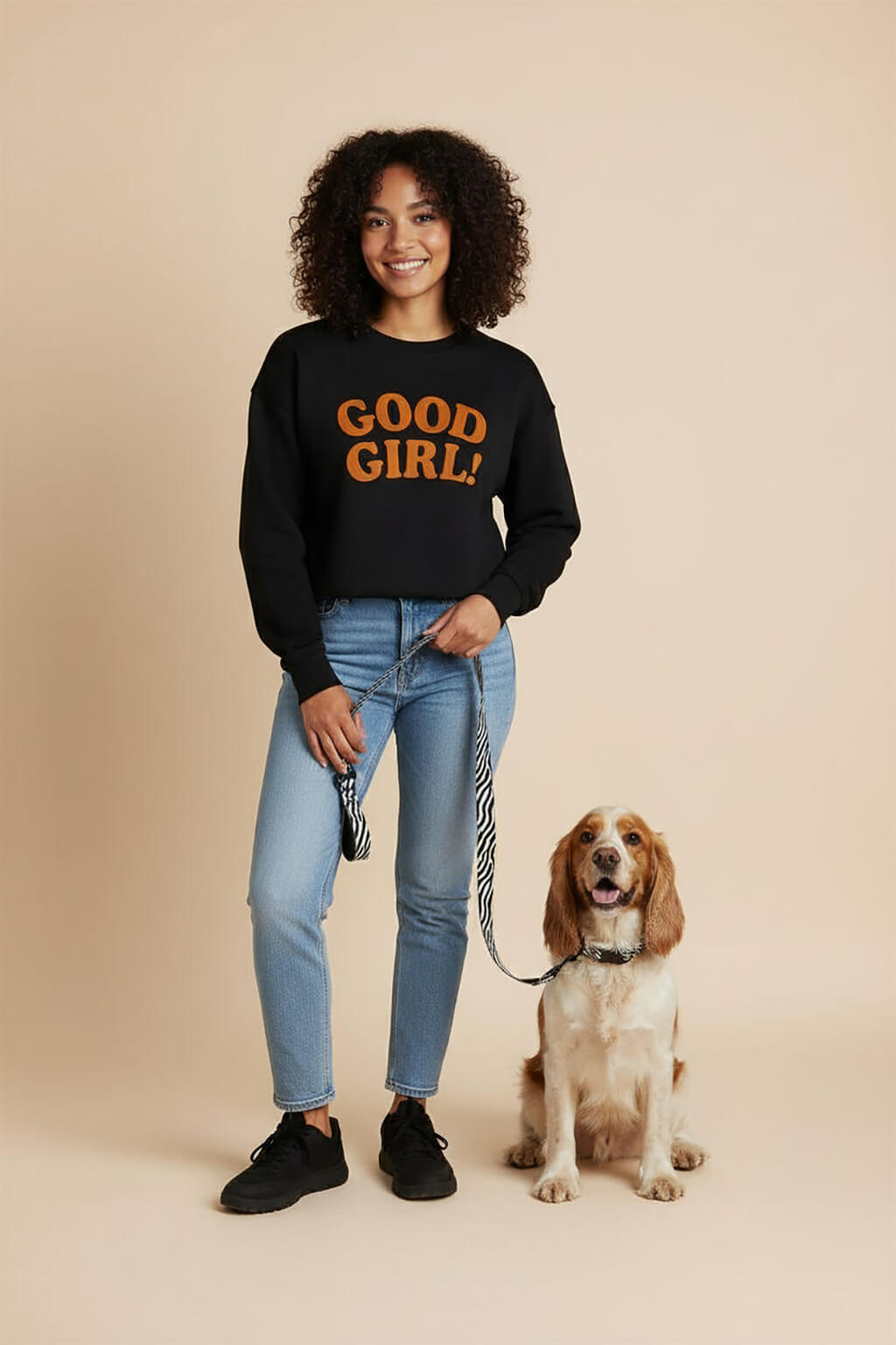 Zebra Dog Collar & Leash Set