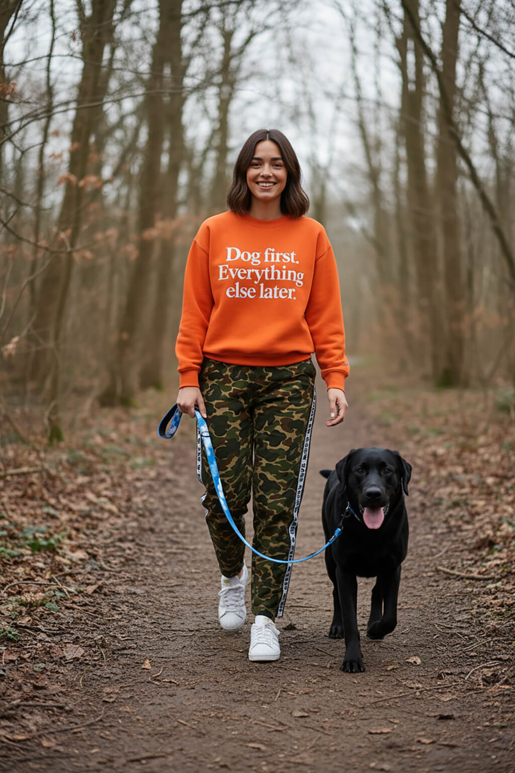 Happy Clouds Dog Collar & Leash Set - WOOF