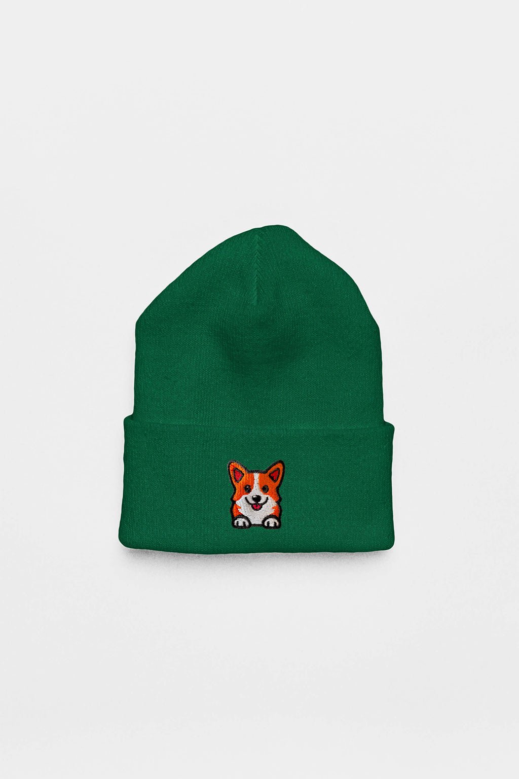 Cozy Corgi Patch Beanie.