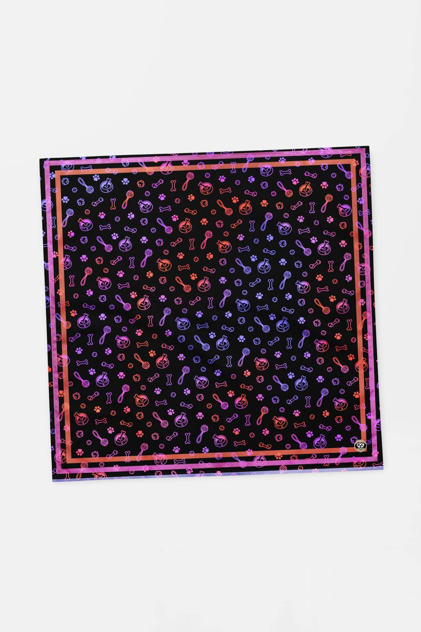 Playful Neon Pet Bandana.