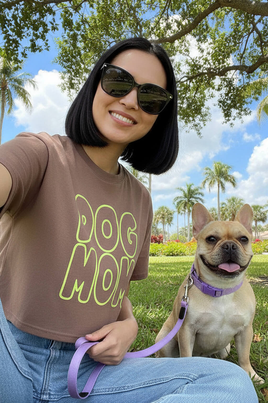 Oversized Dog Mom Crop Top