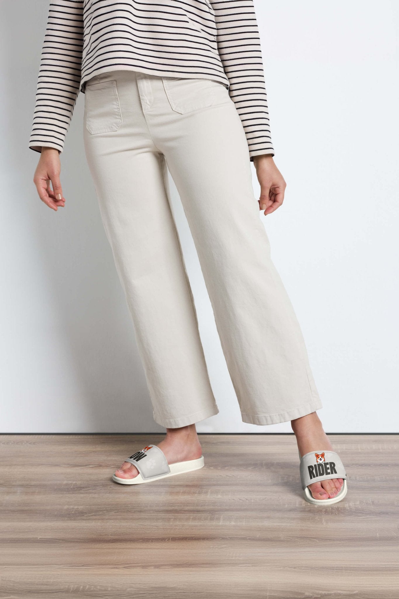 Comfy Corgi Rider Slides - Dogloverclothing.com