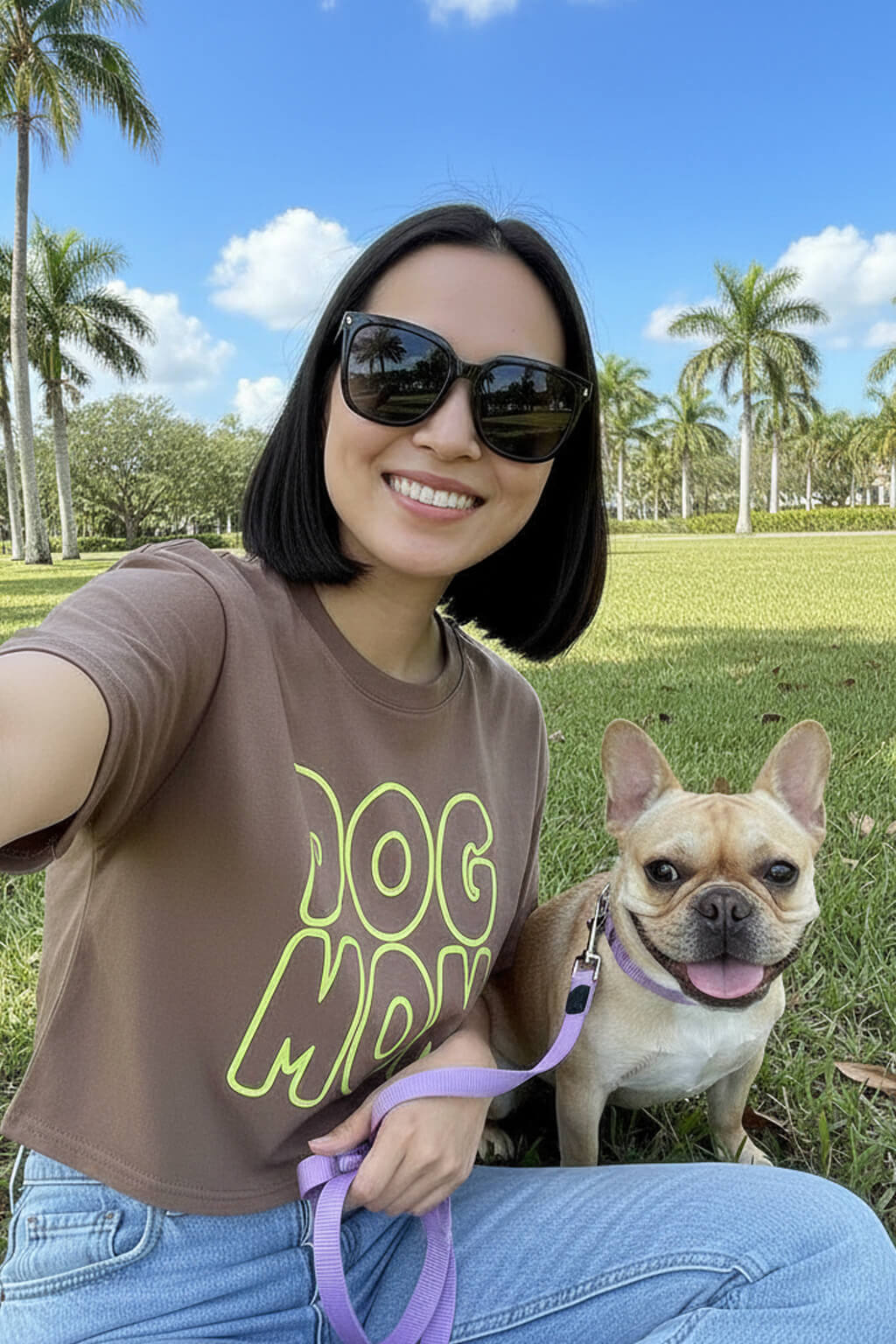 Oversized Dog Mom Crop Top