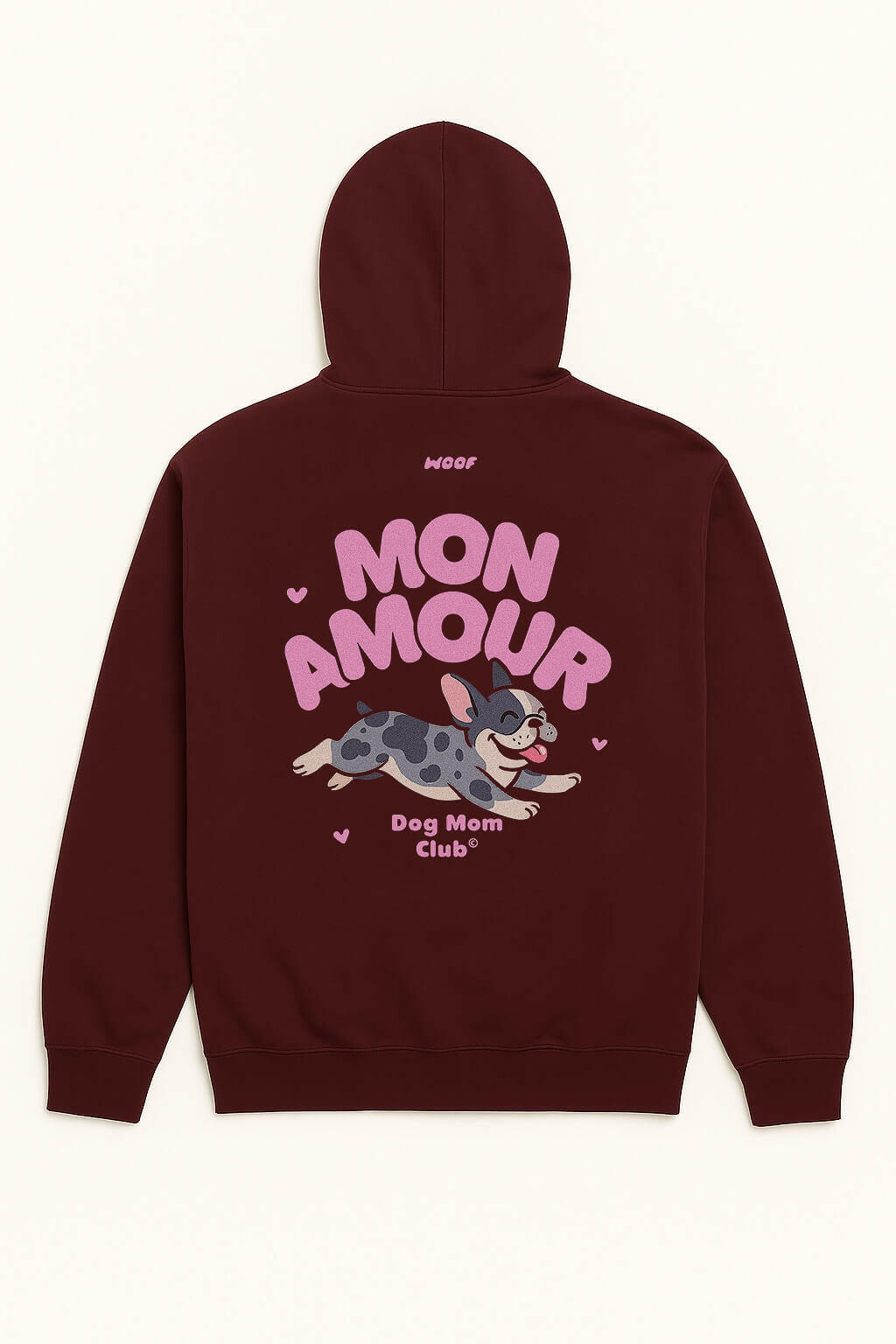 Cute Mon Amour Frenchie Hoodie.
