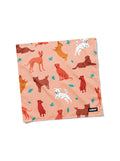 Autumn Dog Squad Bandana from WOOF, front view of the print