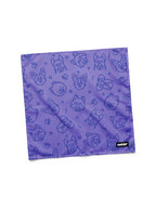 Lavender Dog Art Bandana from WOOF, front view of the print