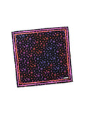Black Playful Neon Dog Bandana from WOOF, front view of the print