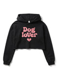 Dog Lover Crop Hoodie