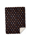 Black Doggy Dreams Sherpa Dog Blanket from WOOF, front view