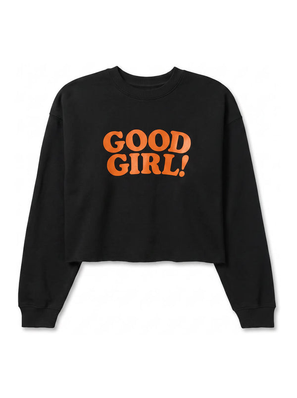 Good Girl Dog Crop Sweatshirt