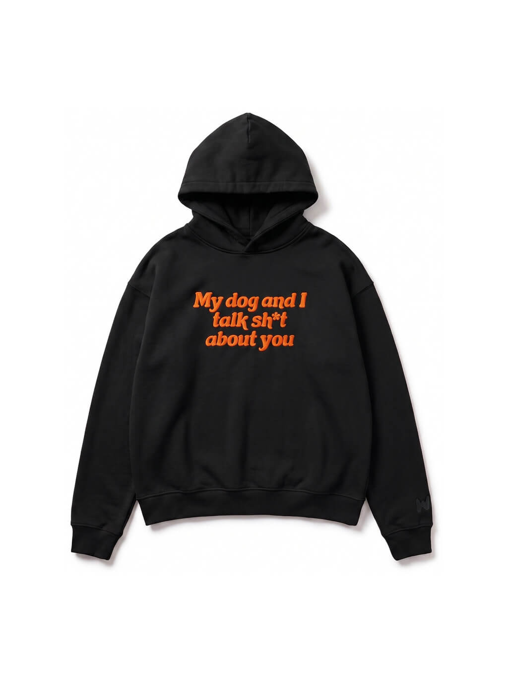 My Dog And I Talk Embroidered Hoodie