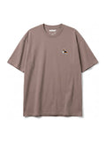 Brown tricolor corgi embroidered T-Shirt from WOOF, front view