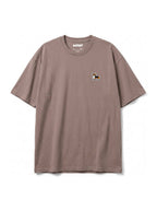 Brown tricolor corgi embroidered T-Shirt from WOOF, front view