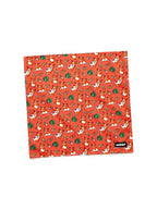 Orange Tropical Corgi Paradise Dog Bandana from WOOF, front view of the print
